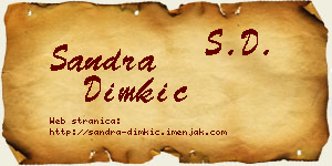 Sandra Dimkić vizit kartica
